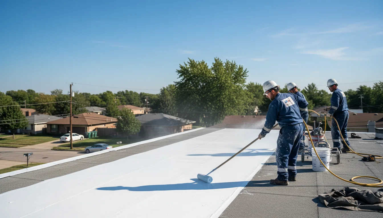 Commercial roof coating in Bomoseen, VT near me